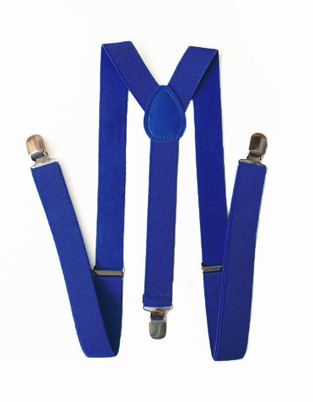 Suspenders in Royal Blue